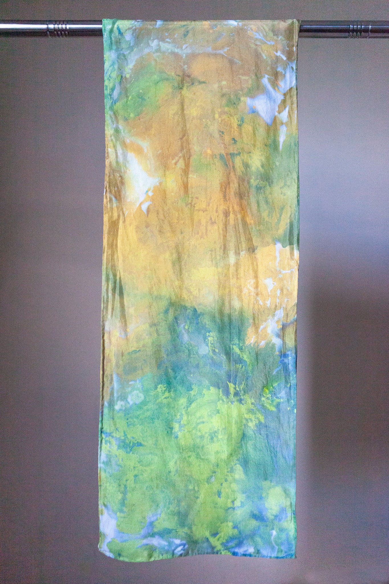 Landscape Daydream, Habotai silk scarf