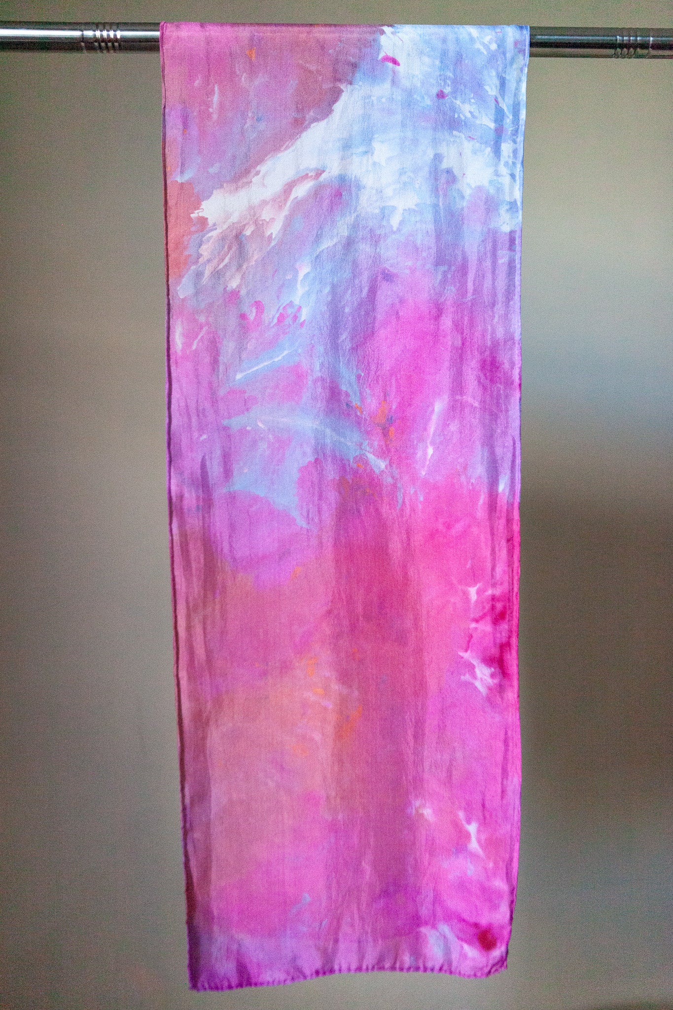 Wind Down, Habotai silk scarf