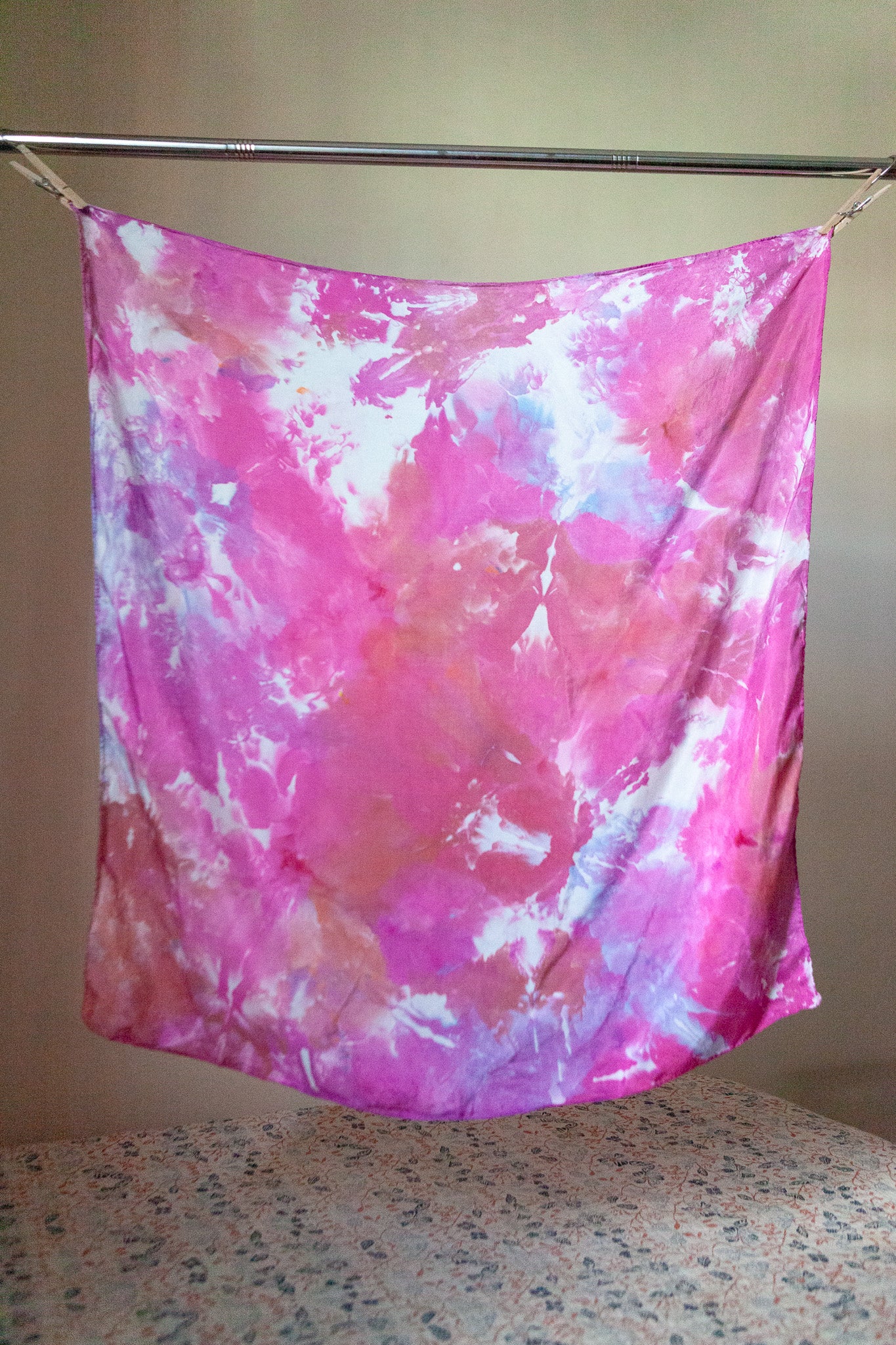 Wind Down, Habotai oversized silk scarf
