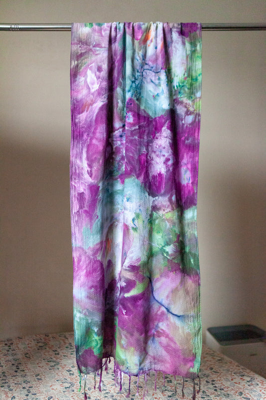 Secret Garden, Oversized Cotton Scarf